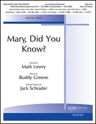 Mary, Did You Know? Vocal Solo & Collections sheet music cover Thumbnail